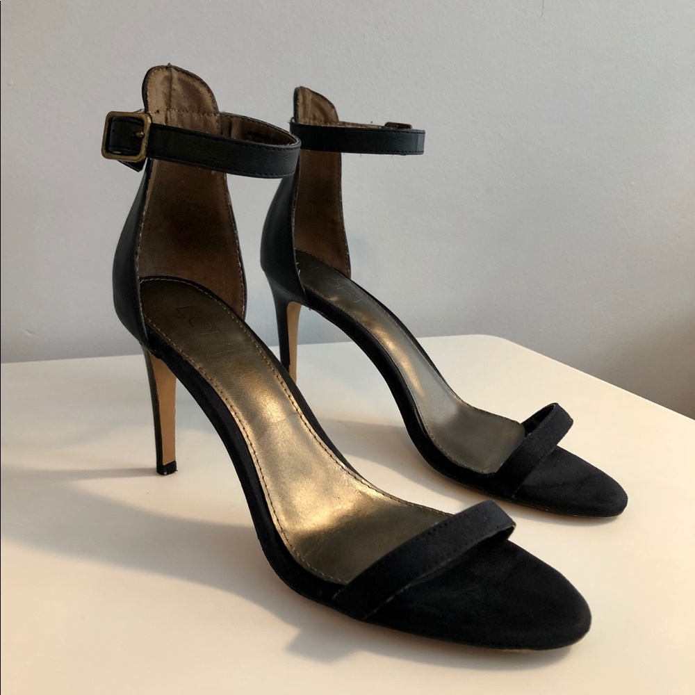 3/$12 Ann Taylor Loft Stiletto Ankle Strap Heels